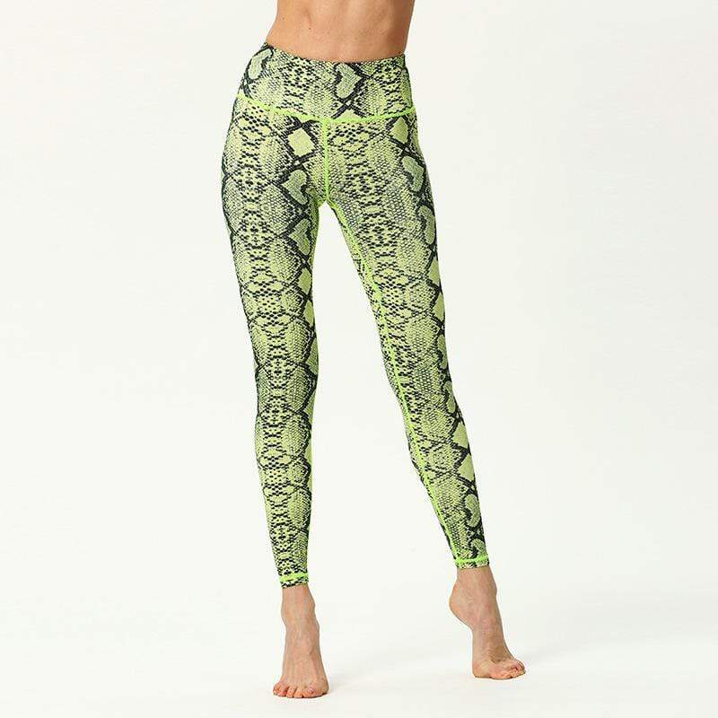 Snakeskin Print Yoga Pants