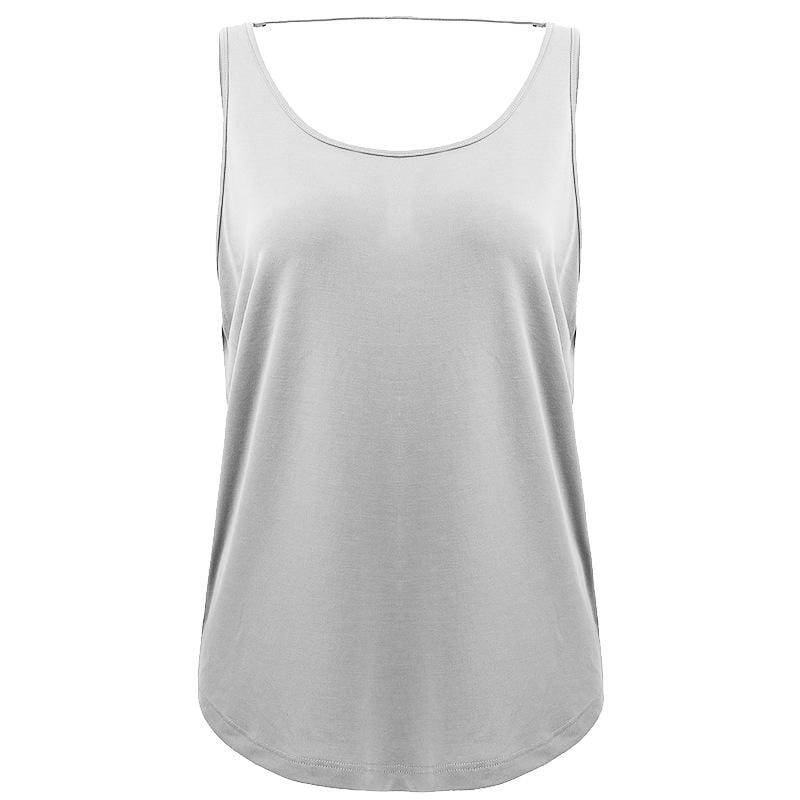 shaped Open Back Sports Top