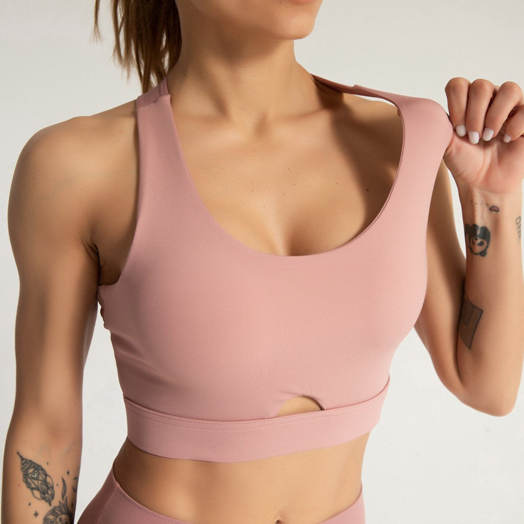 Shockproof Pure Colour High Impact Sports Bra