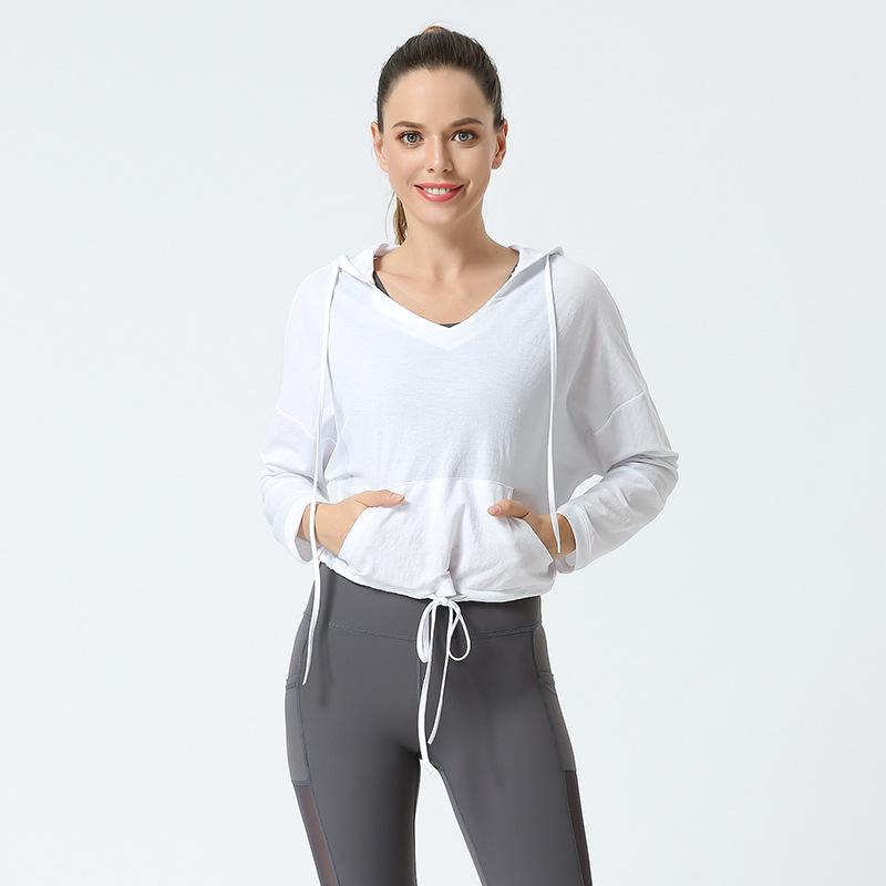 Solid Color Loose Casual Yoga Blouse