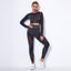 High Waisted Hollow Out Training Sports Suit