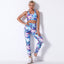 High Waist Speed Dry Print Sports Fitness Suit