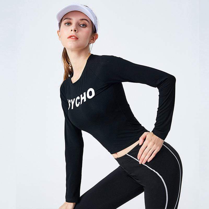 Elastic Fitness Seamless Yoga Shirt