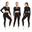 High Waist Tight Pure Color Yoga Suit