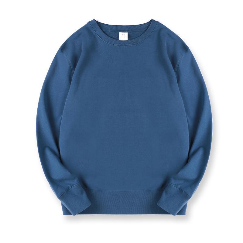 Round Neck Solid Color Sweatshirt