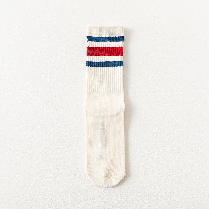 Elastic Cotton College Style Socks