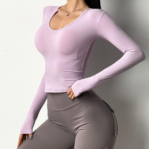 High Waist Tight fitting Quick drying Sports Yoga Long Sleeves
