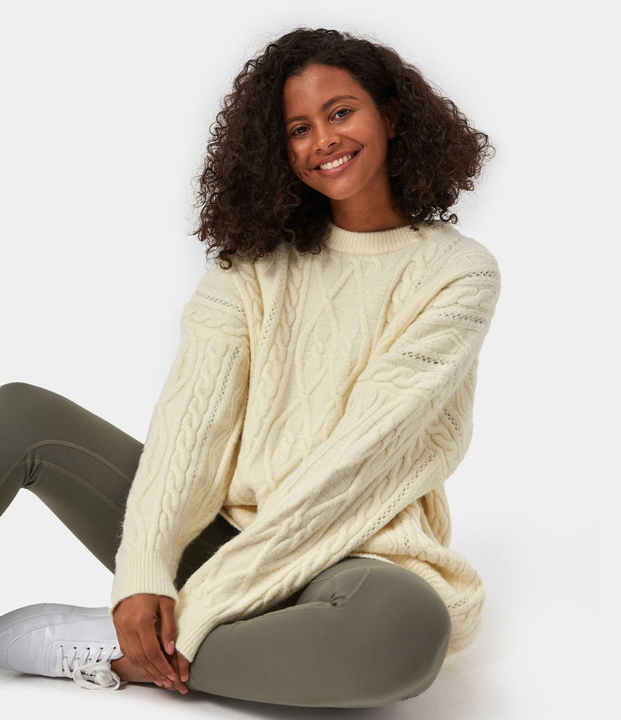 Longline Cable Knitted Sweater